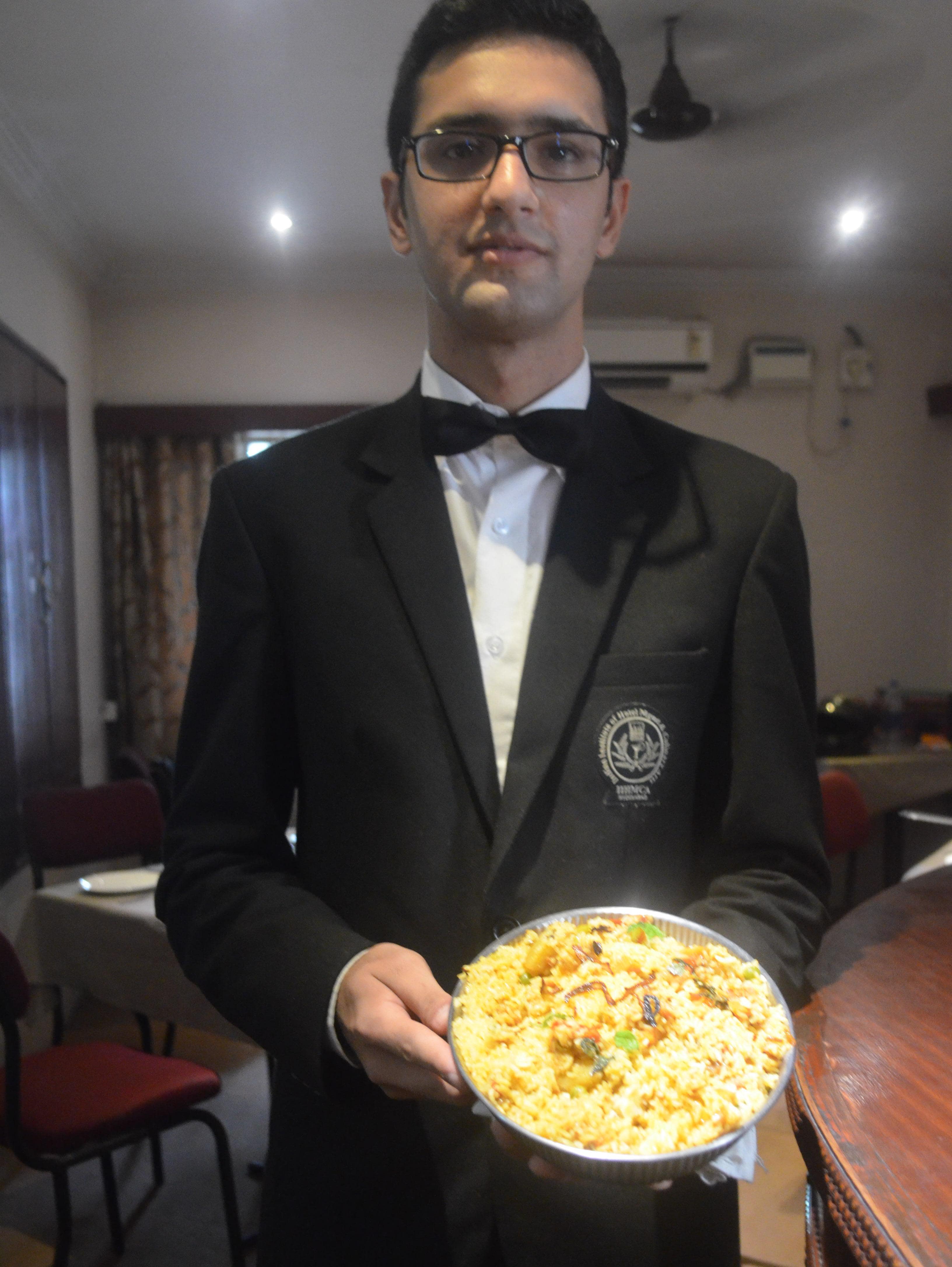 To Day's Special item of IIHMCA - Vegetable Biryani