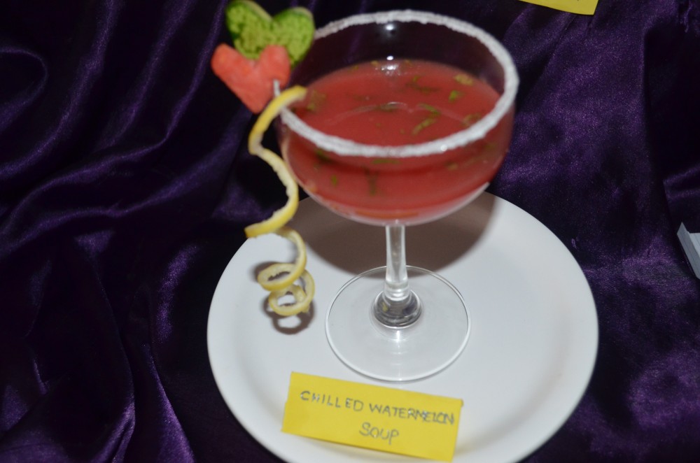 Chilled water melon soup - IIHMCA, Hyderabad